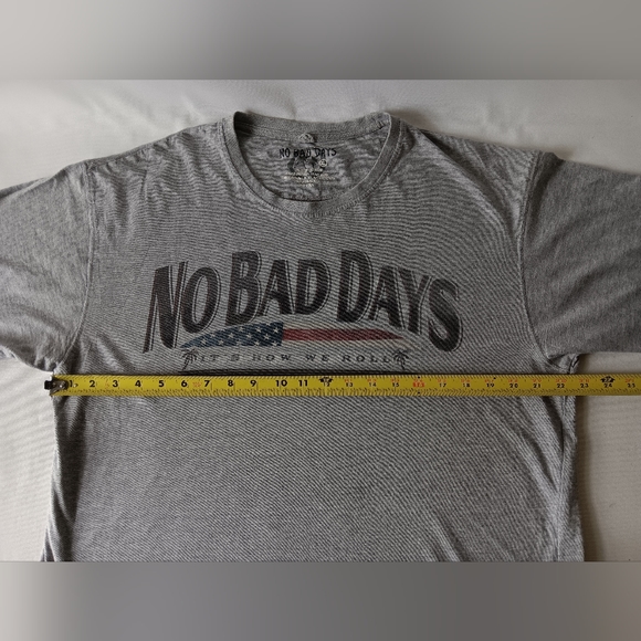 No Bad Days men's gray surfboard short-sleeve t-shirt size XL - Picture 5 of 8